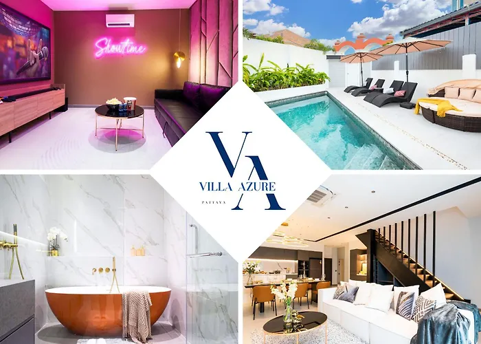 New Luxury Dual Villas, 9 Total Bedrooms, 7 Bathrooms, Ktv, 3Km To Walking Street & Beach
